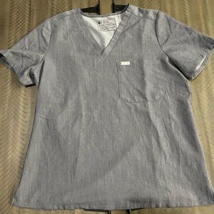 Figs women’s Catarina One Pocket Scrub Top. Size L. PO 2582 Graphite